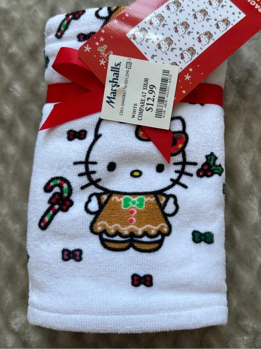 Hello Kitty Gingerbread Hand Towels